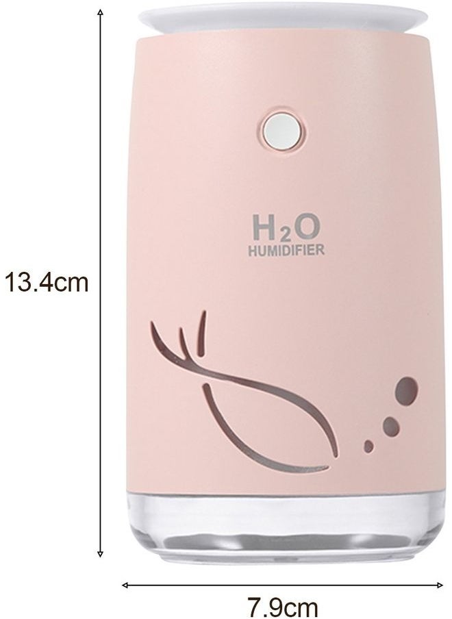 NIBEMINENT Small Desk Humidifier Pink 13.4x7.9cm  - Image 3