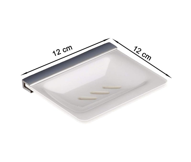 iSTAR Acrylic Unbreakable ABS Single Bathroom Soap Cage/Soap Holder/Soap Dish/Soap Stand/Bathroom Accessories for Home - White - Image 4