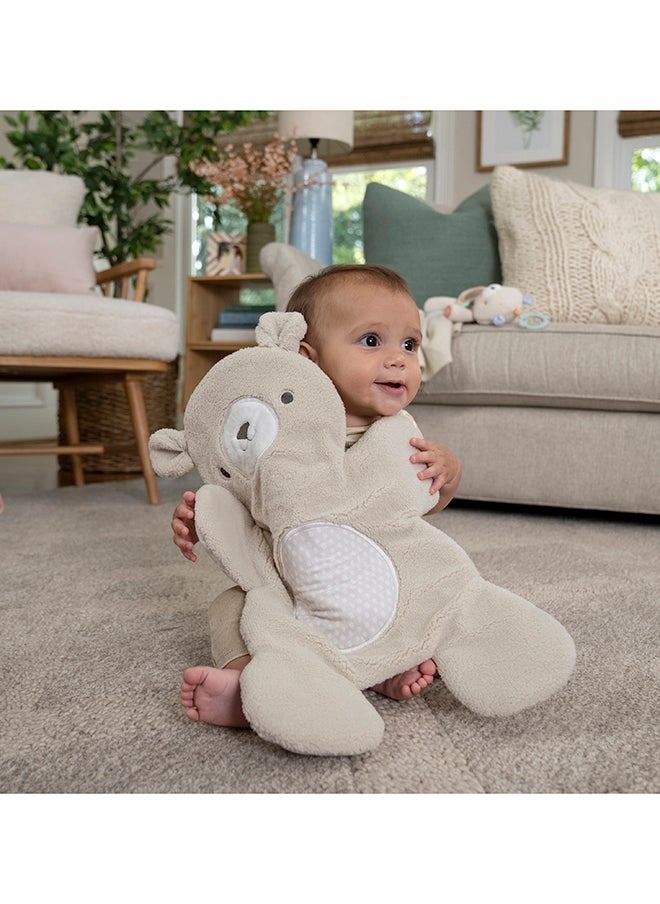 ingenuity - InLighten Baby Bouncer Seat with Light Up Toy Bar and Bunny Tummy Time Pillow Mat - Image 1