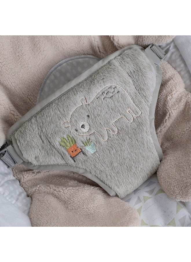 ingenuity - InLighten Baby Bouncer Seat with Light Up Toy Bar and Bunny Tummy Time Pillow Mat - Image 1
