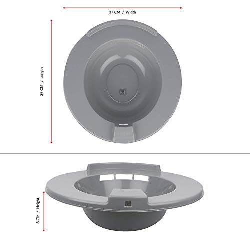 Rilekh Sitz bath Tub Only for Toilet Seat - Sitz Bath for Postpartum Care Sits Bath Kit for Women, Deeper Bowl - Image 4