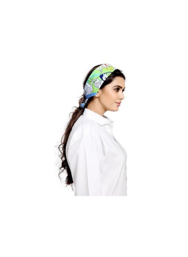 LookTrendyNow Satin Silk Scarf Combo Head Band Mask For Men and Women |50X50 cm| Pack of 2 - Image 3