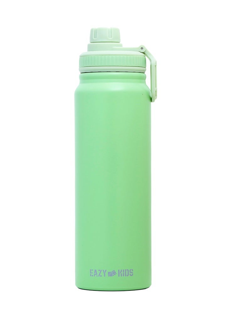 Eazy Kids Double Wall Insulated Tracking Water Bottle - Green, 800Ml  - Image 1
