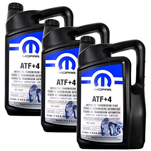 Mopar زيت نقل الحركة الأوتوماتيكي موپار ATF+4 - 5 لترات (1.3 جالون) 3 عبوات - Image 1
