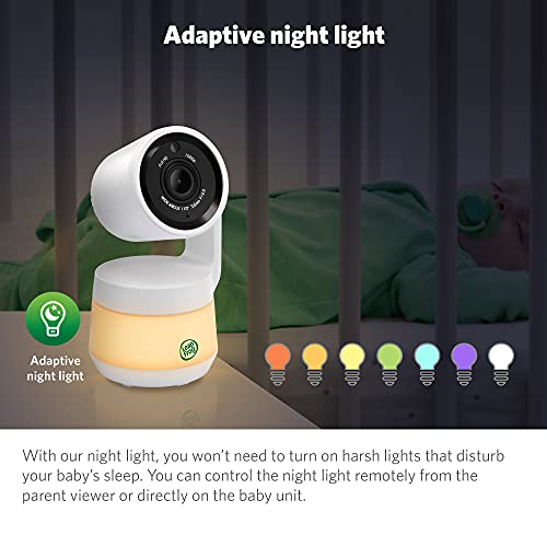 LeapFrog LF925HD Baby Monitor with Camera and Audio,1080p WiFi Remote Access Baby Monitor, 360° Pan & Tilt Camera, 8X Zoom, 5” 720p HD Display, Color Night Light &Vision, Two-Way Talk - Image 5