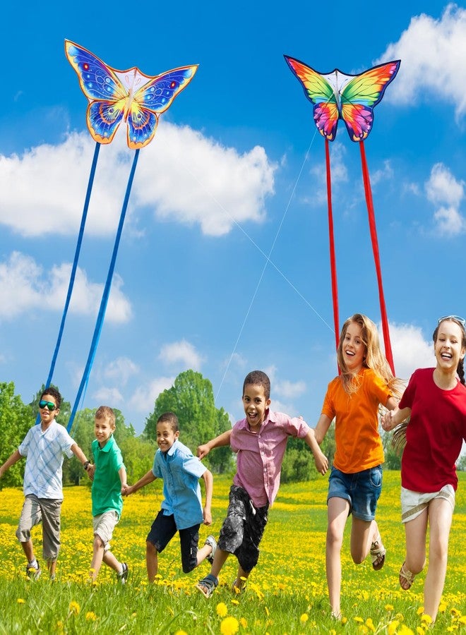 YFAFENGS 2 Pack Kites for Kids-Small Butterfly Kites for Kids Ages 8-12 Easy to Fly, Beach Kites for Beach Park Outdoor Activities, Gifts for Easter and Festival - Image 5