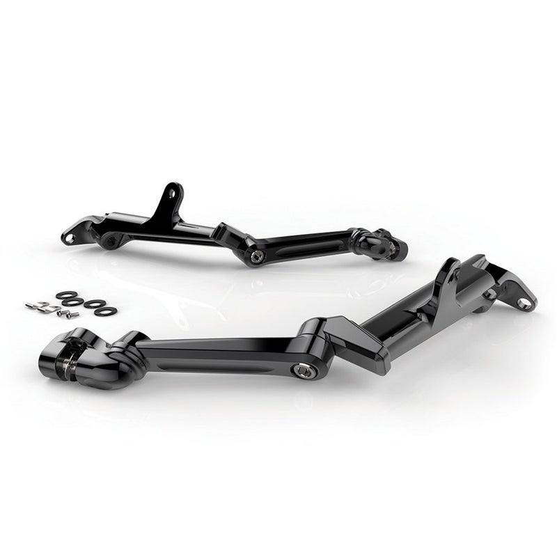 CIRO Floorboard Highway Peg Mounts with Black Arm 60120