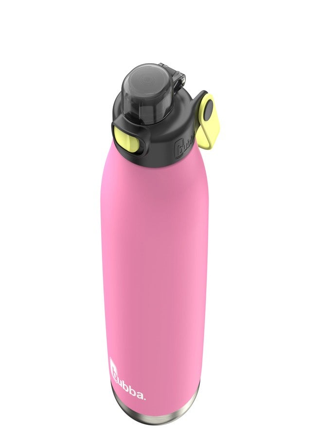 Bubba Radiant Stainless Steel Water Bottle with Push-Button Chug Lid 40oz, Rubberized Azalea - Image 2
