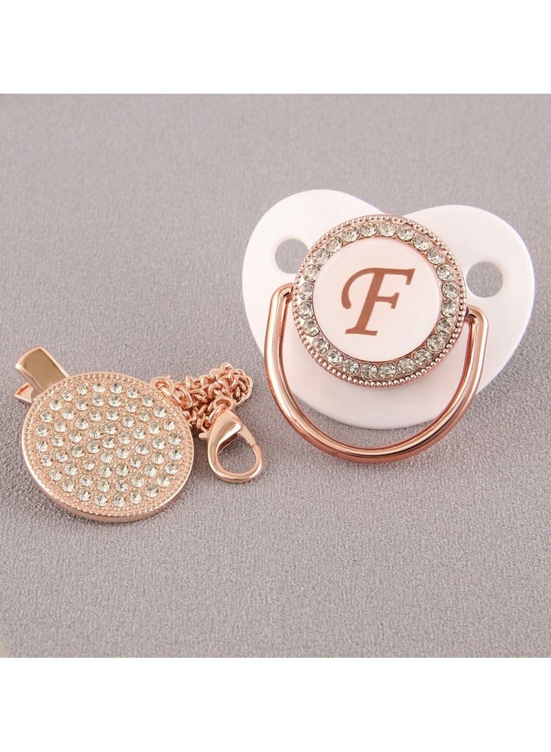 Loquat Alphabet Baby Shiny Diamond Pacifier