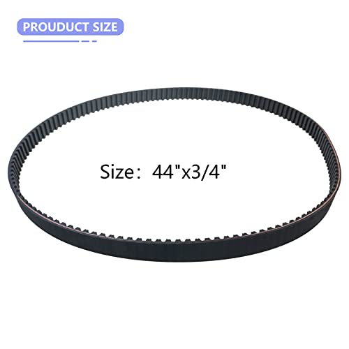 Ytpoools 120-3335 Synchronous Belt Compatible with Toro Timemaster & Exmark 30 inch Lawn Mower Tractors, 44" x 3/4" Deck Replacement Timing Belt, Replaces for STENS 265-610 Fits 20199 20200 - Image 2
