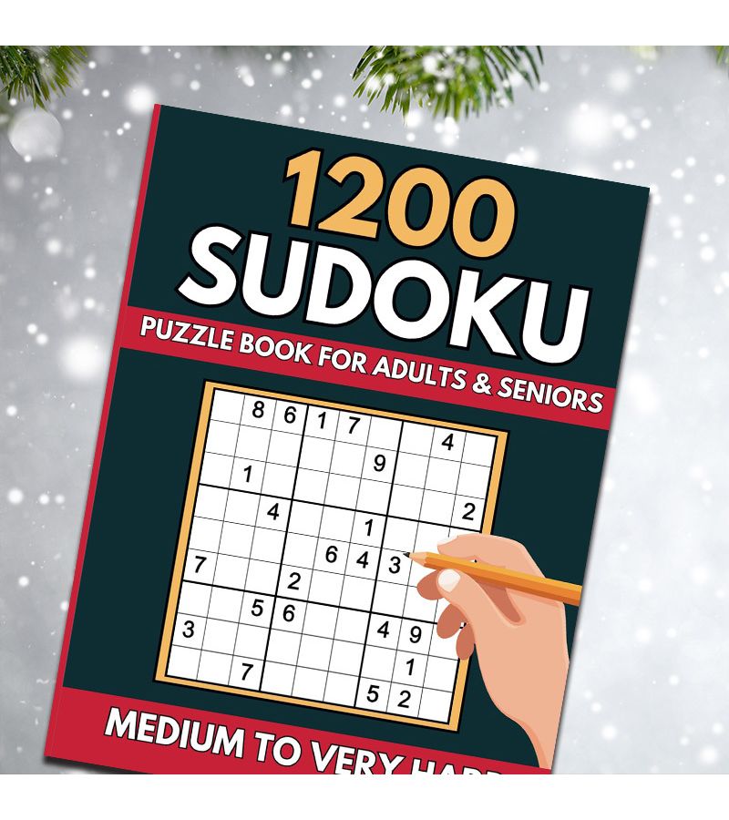 Mixed Color Adult Sudoku Puzzle Book Medium To High Difficulty Gift For Friends Elderly Housewarming Christmas All Seasons 365 Days - Image 5
