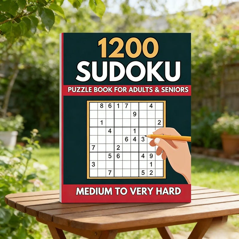 Mixed Color Adult Sudoku Puzzle Book Medium To High Difficulty Gift For Friends Elderly Housewarming Christmas All Seasons 365 Days - Image 2