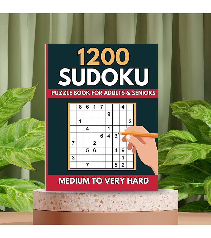 Mixed Color Adult Sudoku Puzzle Book Medium To High Difficulty Gift For Friends Elderly Housewarming Christmas All Seasons 365 Days - Image 1