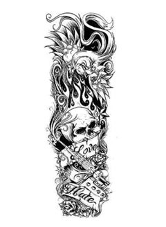 Full Arm Waterproof Temporary Tattoo For Men And Women Full Arm Long Time Lasting
