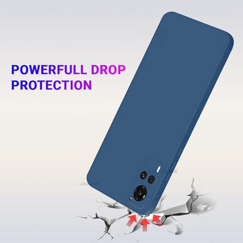 LIRAMARK Silicone Soft Back Cover Case for Vivo X60 (Blue) - Image 2