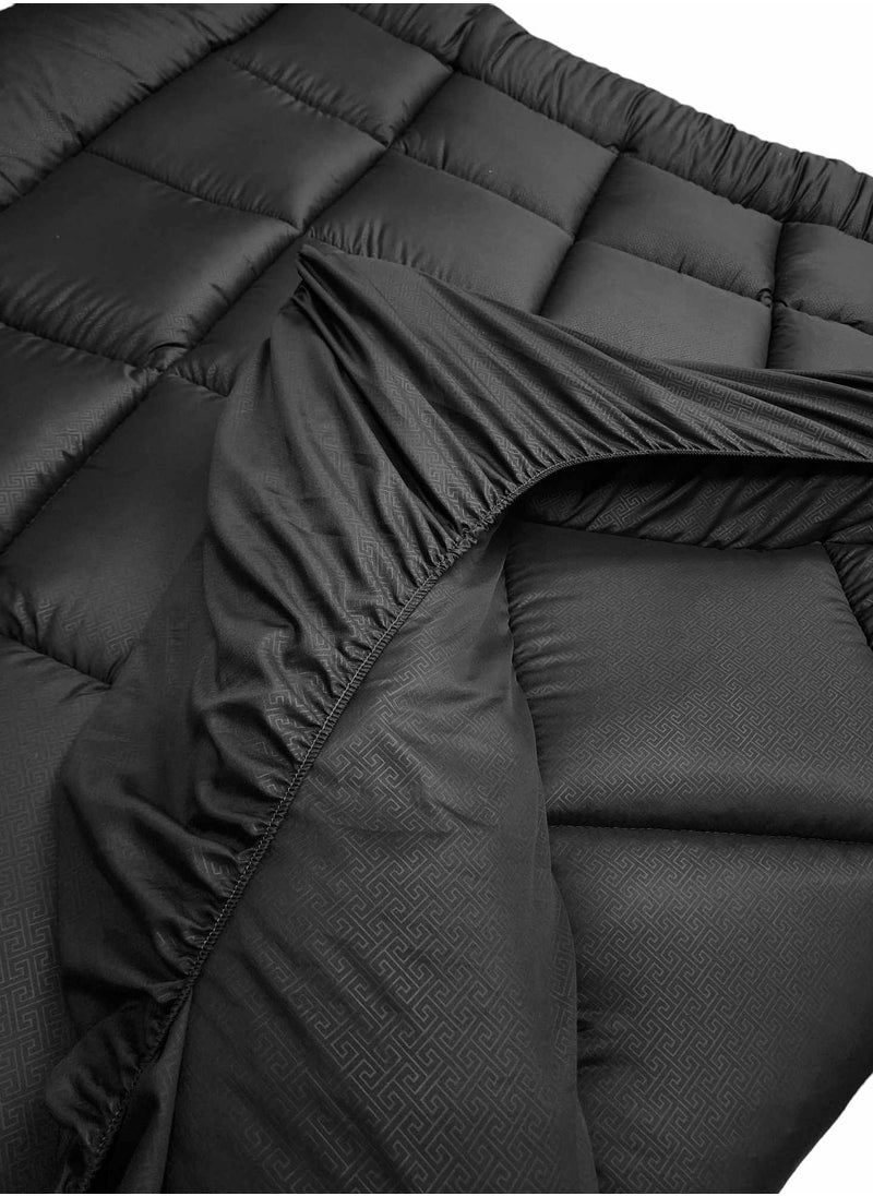 BABYCARA Mattress Topper Cover 8 Cm Felt Extra Thick Extra Plush and Super Soft Available In 8 Colours 200x200x8cm  - Image 2