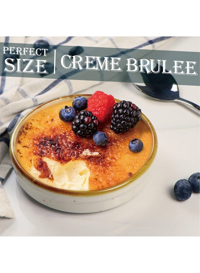 ONEMORE Ramekins 4 oz - Oven Safe Shallow Ramekins for Creme Brulee - Set of 6 - Image 2