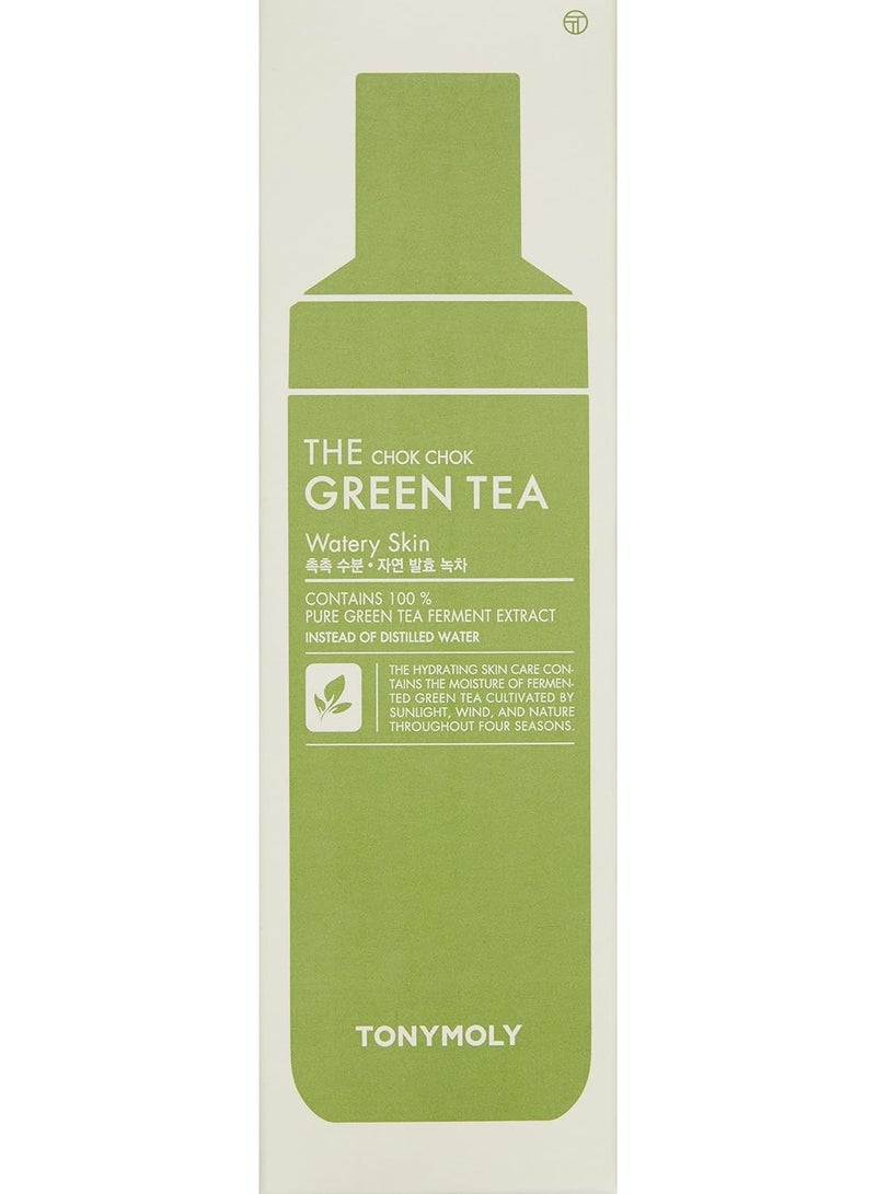 TONYMOLY The Chok Chok Green Tea Watery Skin | Hydrating Face Toner | Moisturizes, Soothes & Refreshes Skin | 180 ml - Image 3