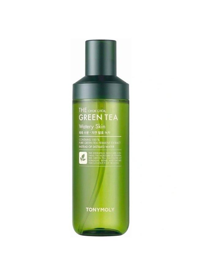 TONYMOLY The Chok Chok Green Tea Watery Skin | Hydrating Face Toner | Moisturizes, Soothes & Refreshes Skin | 180 ml - Image 1