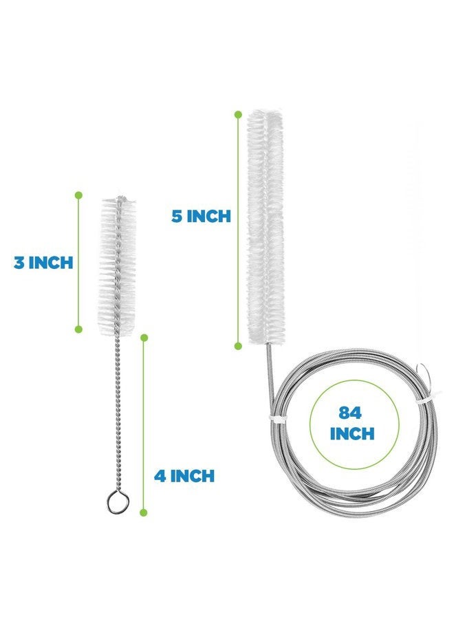 Care Touch CPAP Tube Cleaning Brush - Flexible Stainless (7 Feet) Plus Handy Brush (7 Inches) fits 16mm Diameter Tubing - Image 2
