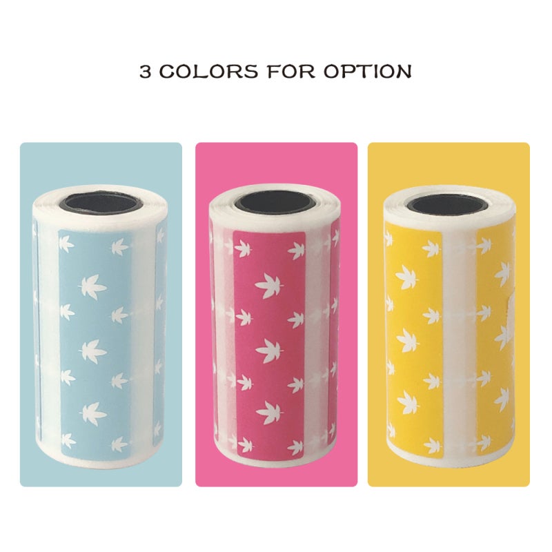 Cute Cartoon Direct Thermal Labels Roll 57*30mm(2.17*1.18in) Strong Adhesive Sticker Clear Printing for PeriPage A6 Pocket BT Thermal Printer, 3 Rolls - Image 2