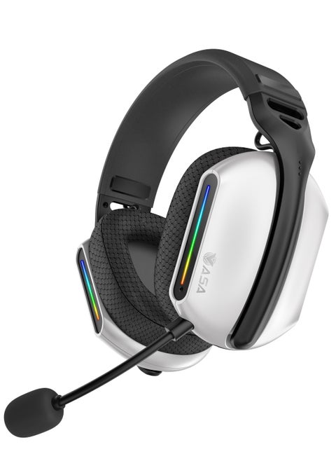 BT Wireless Gaming Headset, Lightweight, 7.1 Surround Sound, 40MM Drivers, Detachable Microphone, Multi Platforms for PC, PS5/4, Xbox, Switch & Mobile
