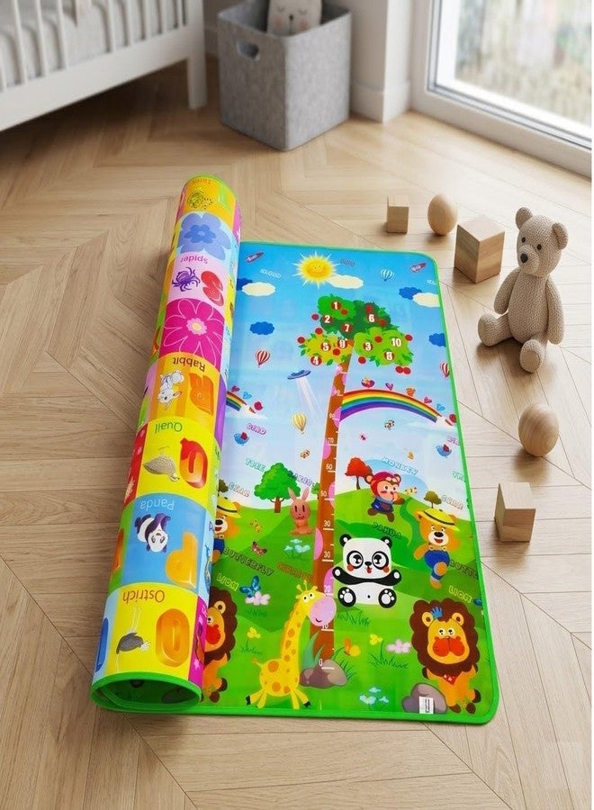 Sakar Baby Play Mat Waterproof 6x4 Ft Foldable Crawling Floor Carpet Soft Reversible Foam Mat with Carry Bag for Indoor Outdoor Picnic Travel Yoga Exercise Safe Play Area - Image 3