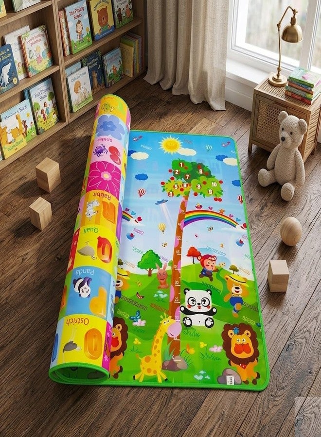 Sakar Baby Play Mat Waterproof 6x4 Ft Foldable Crawling Floor Carpet Soft Reversible Foam Mat with Carry Bag for Indoor Outdoor Picnic Travel Yoga Exercise Safe Play Area - Image 1