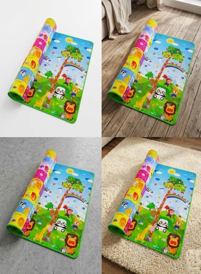 Sakar Baby Play Mat Waterproof 6x4 Ft Foldable Crawling Floor Carpet Soft Reversible Foam Mat with Carry Bag for Indoor Outdoor Picnic Travel Yoga Exercise Safe Play Area - Image 2