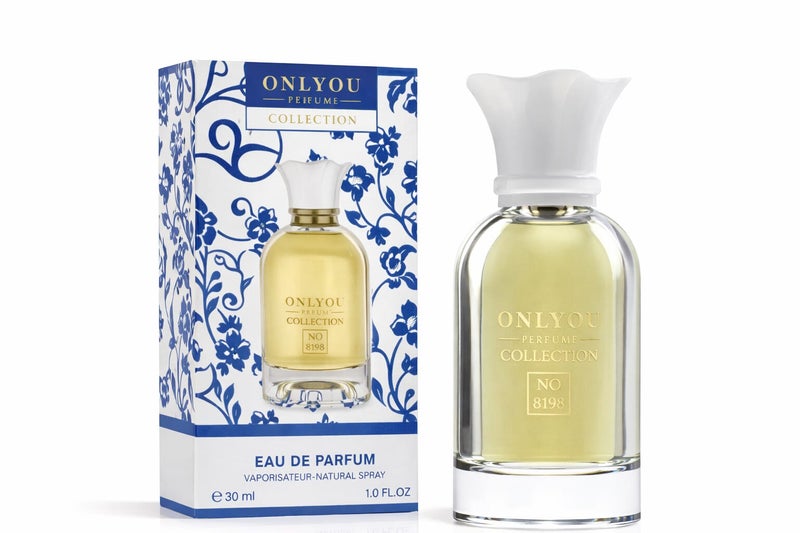 Perfume Collection No.8198 Eau de Parfum for Women - 30ml | Floral Fresh Long Lasting Luxury Perfume with Soft Musky Notes