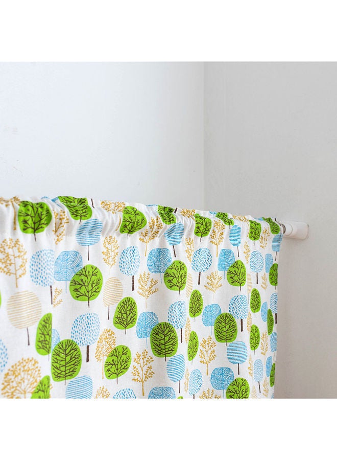 NIBEMINENT Tree Printed Window Valance Multicolour - Image 5