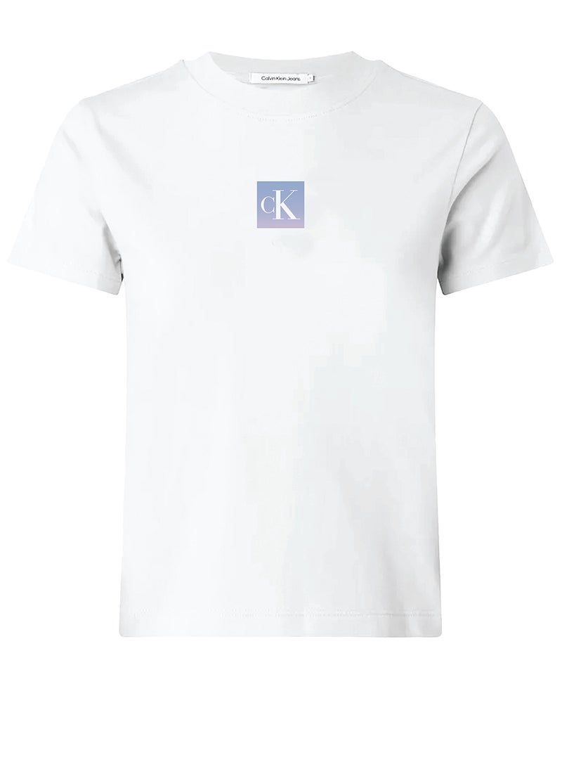 كالفن كلاين جينز تيشيرت برقبة دائرية برسومات