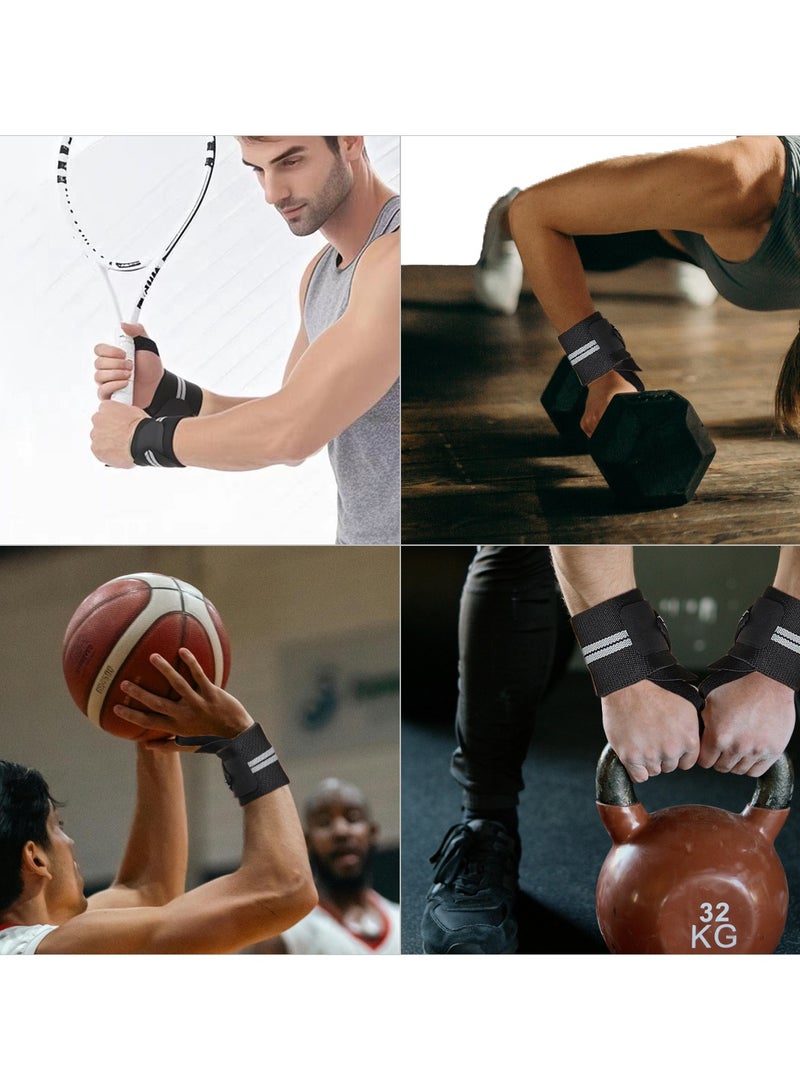 ACYYH Wrist Wraps for Men（52cm/20.5inch）, Wrist Straps for Weightlifting, Exercise Straps Strength Training, Adjustable Wrist Brace Gym Accessories for Men - Image 4