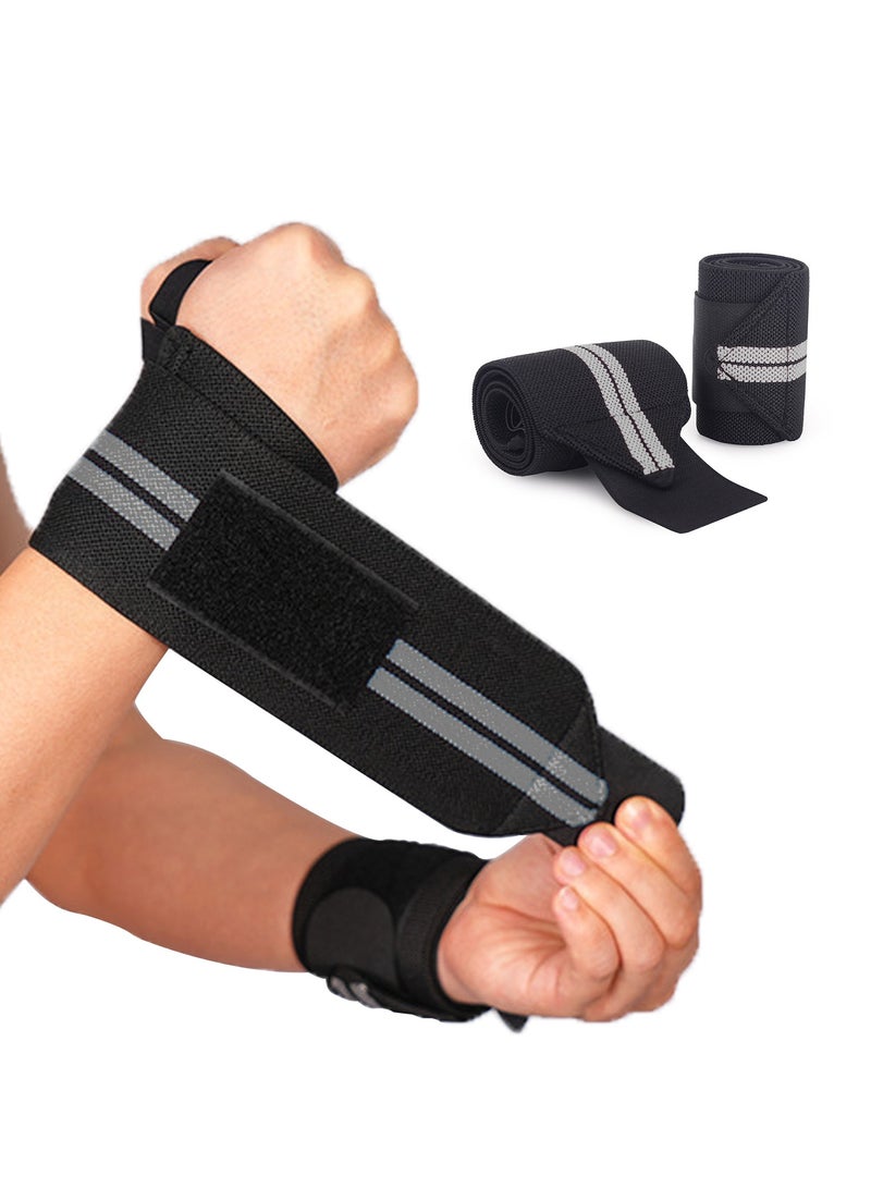 ACYYH Wrist Wraps for Men（52cm/20.5inch）, Wrist Straps for Weightlifting, Exercise Straps Strength Training, Adjustable Wrist Brace Gym Accessories for Men - Image 1