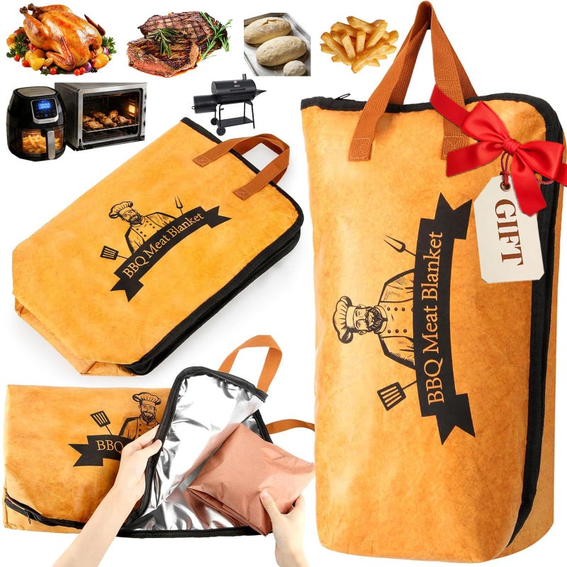 Bolycen 21in BBQ Blanket for Resting Meat-Air Fryer/Dough/Kitchen/Smoker Accessories Party Picnic Camping-Insulated Bag for Brisket/Pork Shoulder/Turkey-Anniversary Birthday Gift for Men - Image 1