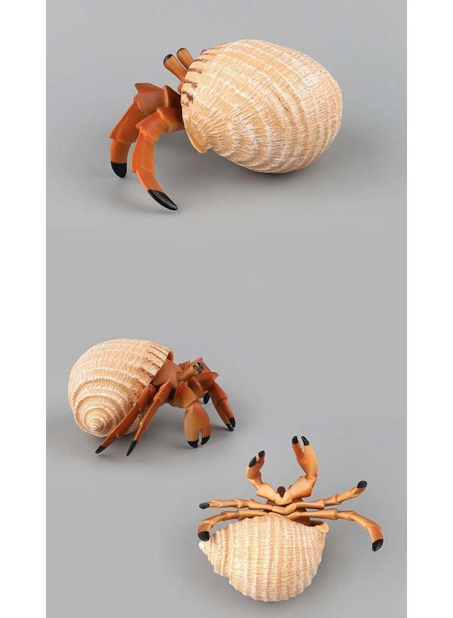 Warmtree Simulated Animals Figurines Realistic Model Plastic Animals Figure (Hermit Crab) - Image 4