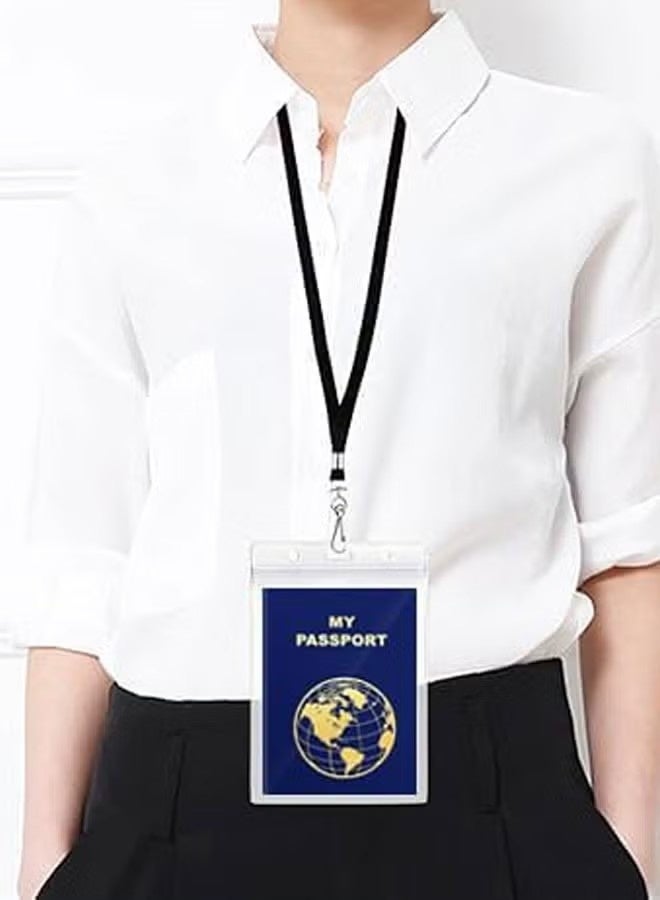 20 Pcs, Lanyards with Swivel Hook Clips for Name Tag or ID Badges, Neck Lanyard Strap for Office Worker, Student, Teacher Black - Image 2