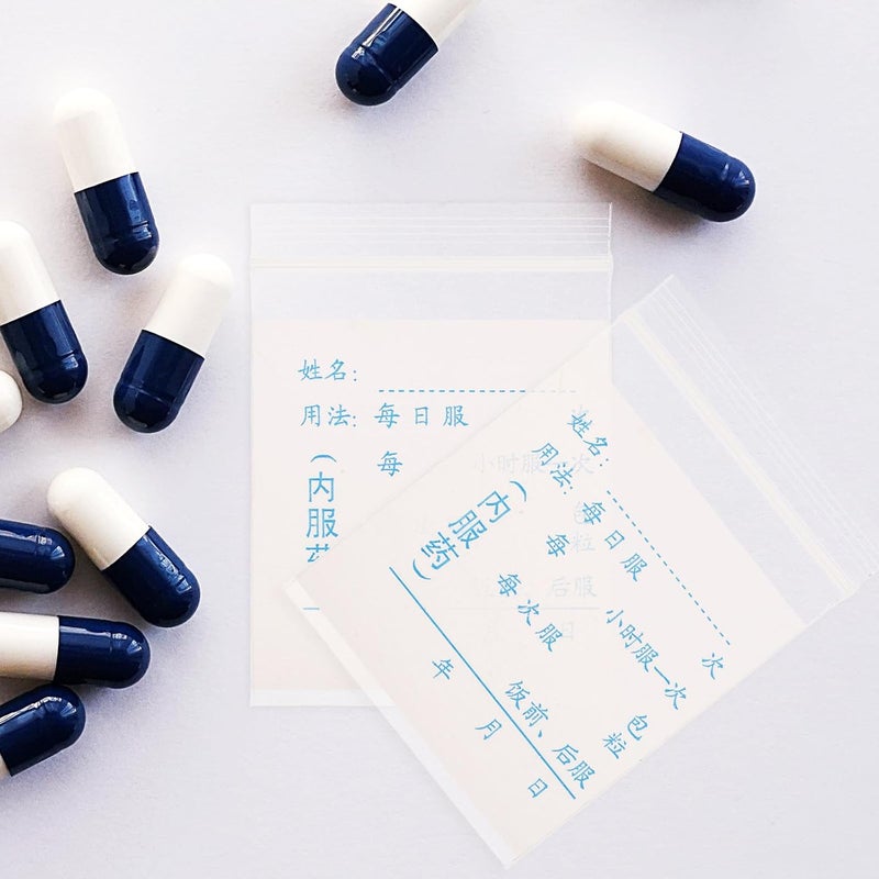 100pcs Small Disposable Medicine Bags 5x7cm Travel Pill Pouches with Writable Sealed Design for Portable Medication Storage and Daily Vitamin Organization - Image 5