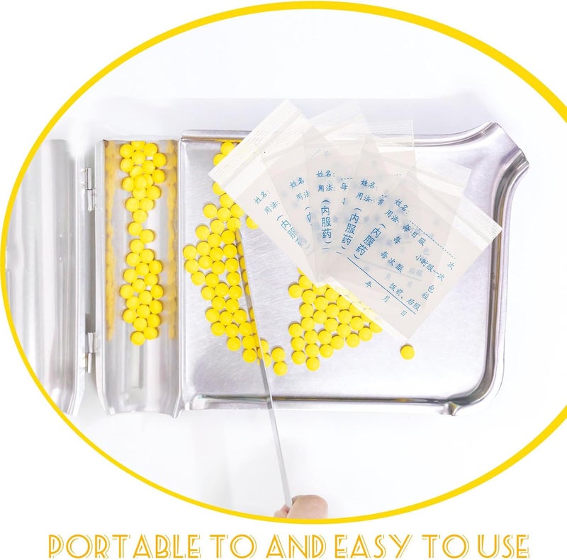 100pcs Small Disposable Medicine Bags 5x7cm Travel Pill Pouches with Writable Sealed Design for Portable Medication Storage and Daily Vitamin Organization - Image 3