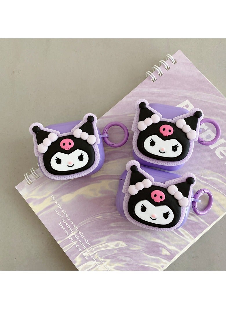 AirPods Pro2 for case Cover cartoon Generation Case Soft Silicone Shockproof Cover for Airpods Pro,Sanrio Kuromi 3D Cute Cartoon Creative Fun Case Skin with Keychain Design for AirPods Pro2