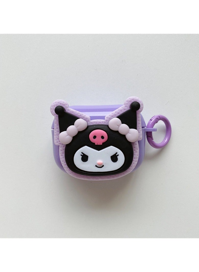 AirPods Pro2 for case Cover cartoon Generation Case Soft Silicone Shockproof Cover for Airpods Pro,Sanrio Kuromi 3D Cute Cartoon Creative Fun Case Skin with Keychain Design for AirPods Pro2
