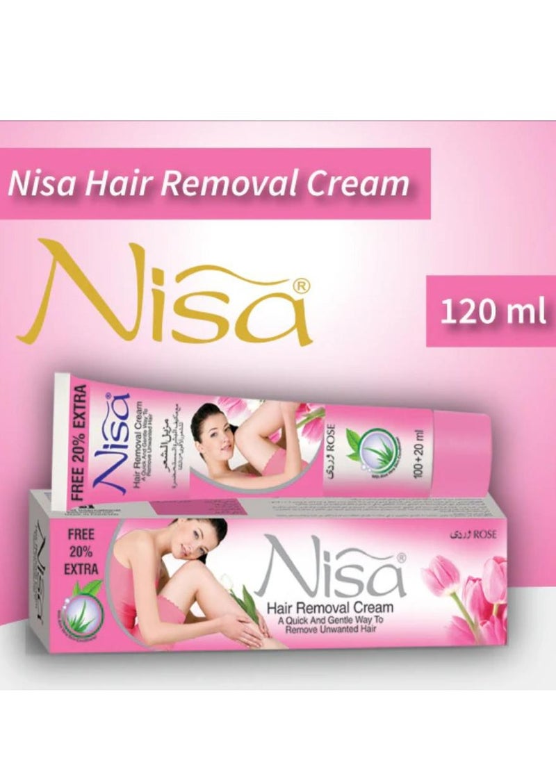 Nisa Hair Removal Cream Rose
