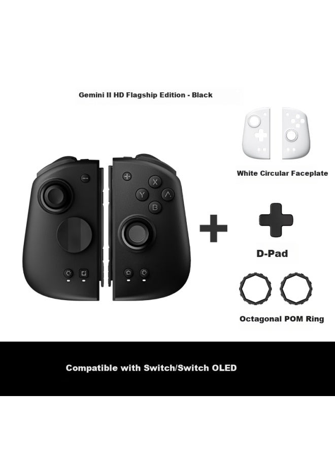 Mobapad Gemini 2nd Gen Hd Flagship Switch Controller Joy-con Switch 2/ns2 One-key Wake Wireless Split Controller Nfc Bluetooth Motion Sensor Silk Song Black - Image 1