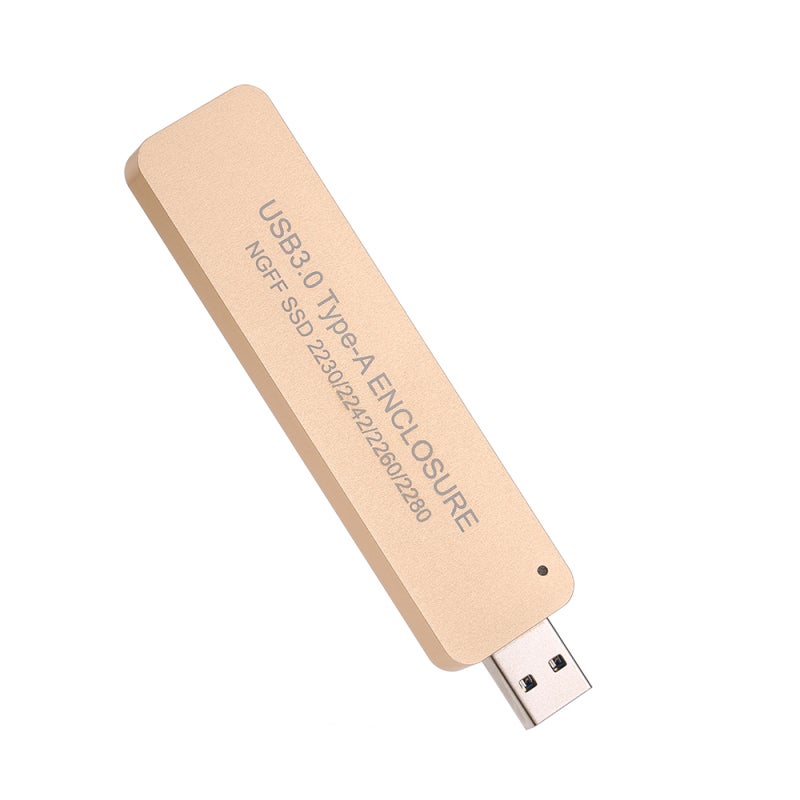 M.2 Enclosure Aluminium Alloy Compact Design SSD Adapter - 5 Gbps Fast Data Transfer External Drive for Windows Mac Linux Desktop Laptop - Image 2
