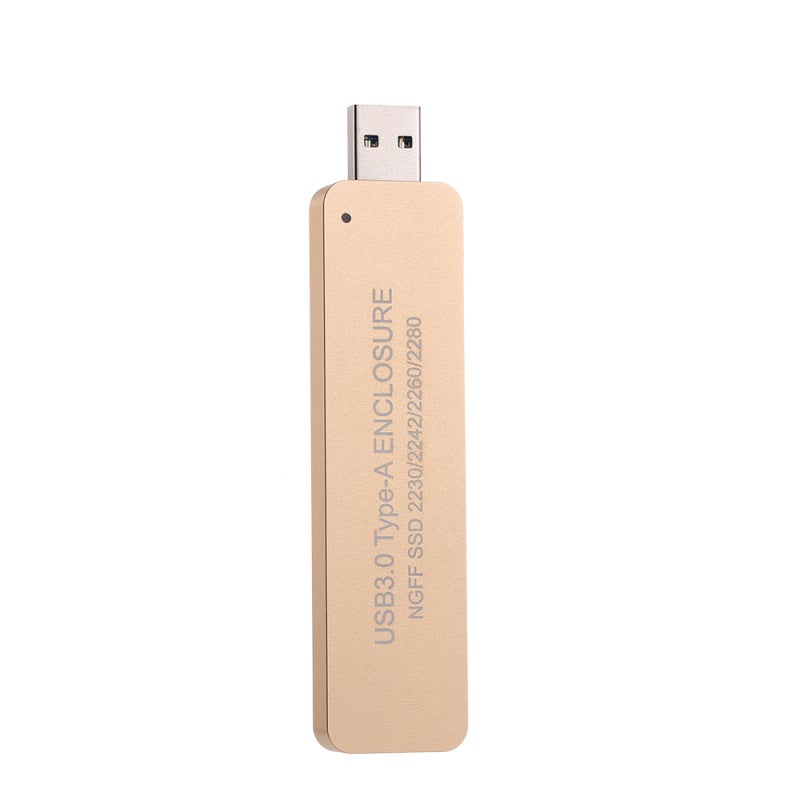 M.2 Enclosure Aluminium Alloy Compact Design SSD Adapter - 5 Gbps Fast Data Transfer External Drive for Windows Mac Linux Desktop Laptop - Image 1