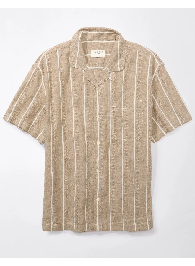 American Eagle Essential Button-Up Poolside Shirt