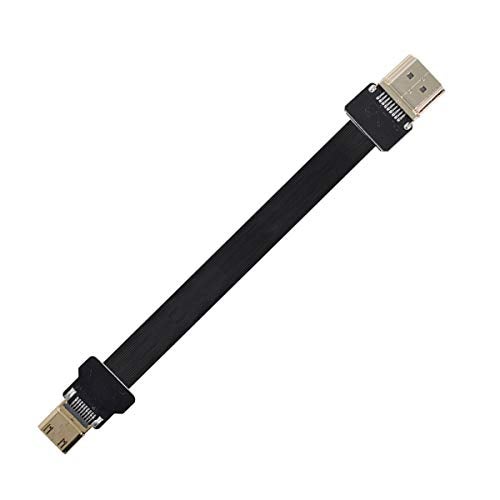 xiwai CYFPV Mini HDMI Male to HDMI Male FPC Flat Cable 1080P for FPV HDTV Multicopter Aerial Photography (0.1M) - Image 1