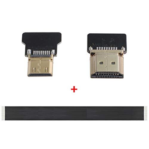 xiwai CYFPV Mini HDMI Male to HDMI Male FPC Flat Cable 1080P for FPV HDTV Multicopter Aerial Photography (0.1M) - Image 2