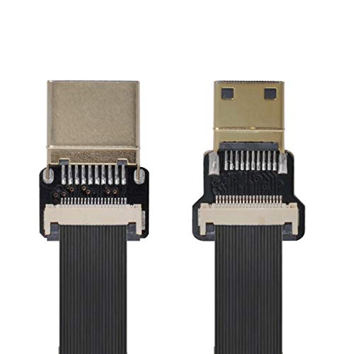 xiwai CYFPV Mini HDMI Male to HDMI Male FPC Flat Cable 1080P for FPV HDTV Multicopter Aerial Photography (0.1M) - Image 3