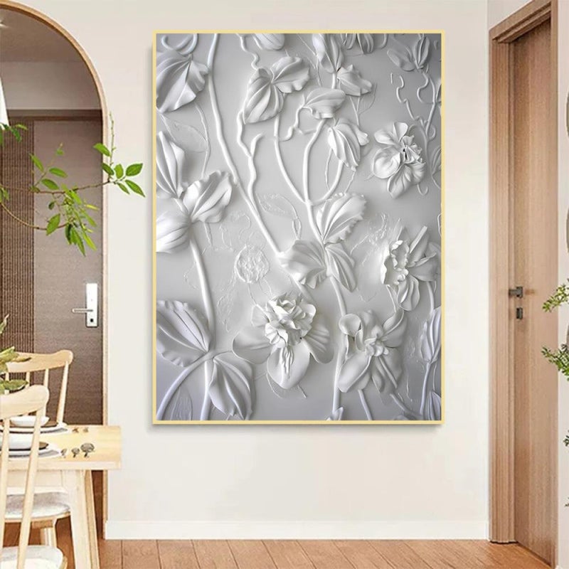 Marktna One piece of printed canvas wall art in the style of a plaster painting with a hollow frame, measuring (50×70). - Image 1